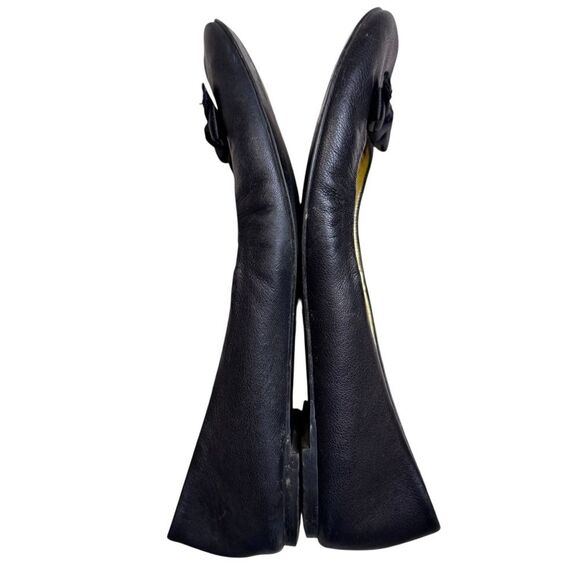 Black Ballet Flats Round Toe J. Crew Balletcore Minimalist Classic Size 8 - Picture 4 of 8